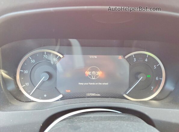 SAJAE4FX5LCP63265 2020 JAGUAR XF Red Вид щитка приладів