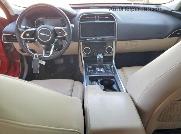 SAJAE4FX5LCP63265 2020 JAGUAR XF Red Вид панелі приладів