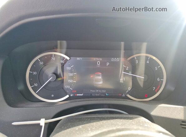 SAJAT4GX0LCP61699 2020 JAGUAR XF Gray ხელსაწყოთა პანელის ხედი