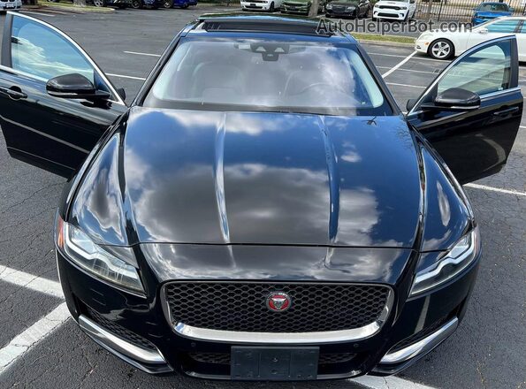 SAJBD4BV9GCY06832 2016 JAGUAR XF Black Engine compartment view