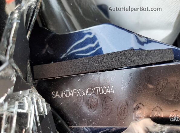SAJBD4FX3JCY70044 2018 JAGUAR XF Blue 