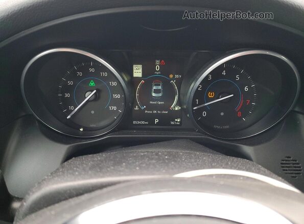 SAJBL4BV7GCY15497 2016 JAGUAR XF Black Instrument cluster view