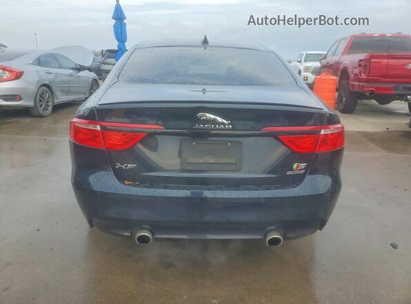 SAJBM4BV2GCY14190 2016 JAGUAR XF Синий Вид сзади