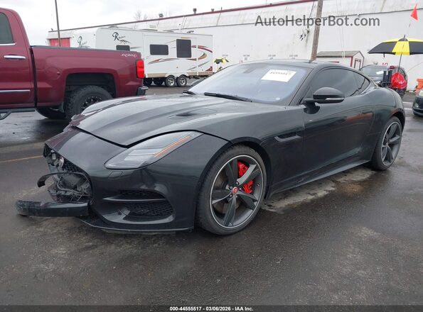 SAJD51EE1JCK48594 2018 JAGUAR F-TYPE Black Vista tres cuartos delantera izquierda