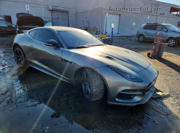 SAJD51EE3KCK57492 2019 JAGUAR F-TYPE Gray Передня права чверть