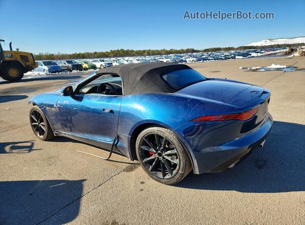 SAJD85FV1MCK75408 2021 JAGUAR F-TYPE Blue Trasero izquierdo
