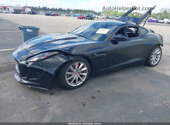 SAJWA6AT1H8K43348 2017 JAGUAR F-TYPE Black წინა მარცხენა ხედი სამი მეოთხედიდან