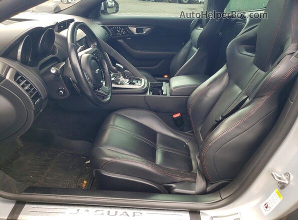 SAJWA6AT3H8K38197 2017 JAGUAR F-TYPE Silver Вид салону спереду