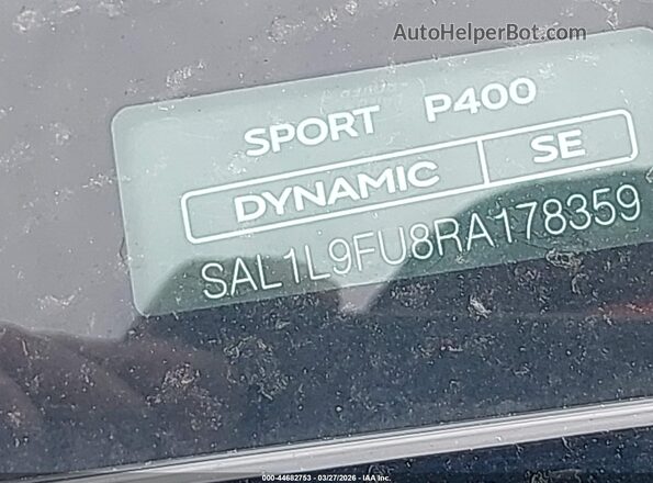 SAL1L9FU8RA178359 2024 LAND ROVER RANGE ROVER SPORT White 