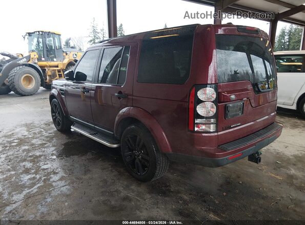 SALAG2V65GA844346 2016 LAND ROVER LR4 Maroon Rear left