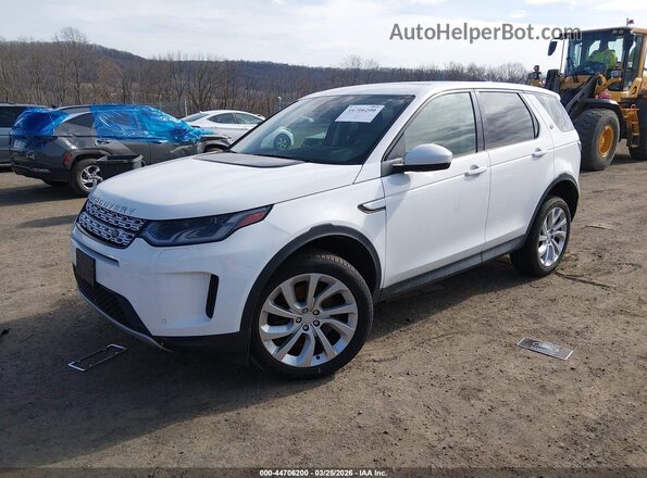 SALCJ2FX3LH835552 2020 LAND ROVER DISCOVERY SPORT White Առջևի ձախ երեք քառորդ տեսարան