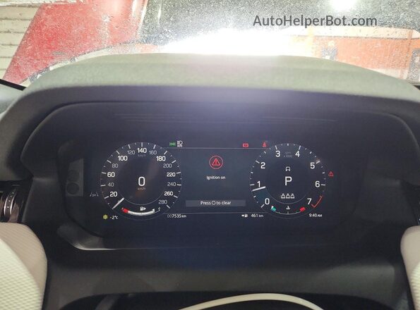 SALCL2FX9SH364838 2025 LAND ROVER DISCOVERY Red Widok zestawu wskaźników