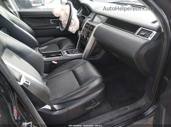 SALCP2BGXGH549224 2016 LAND ROVER DISCOVERY SPORT Black Widok wnętrza z przodu