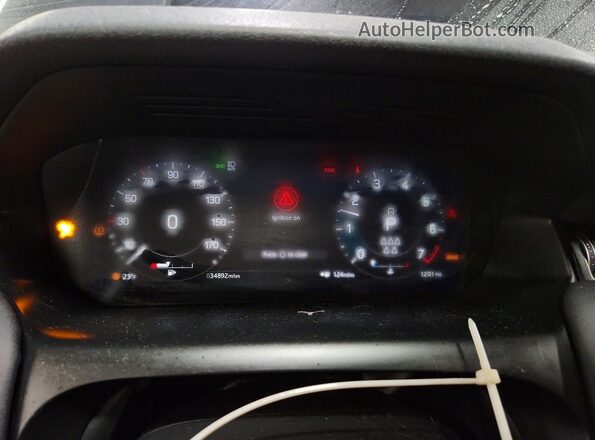 SALCP2FX4MH891340 2021 LAND ROVER DISCOVERY Gray Instrument cluster view