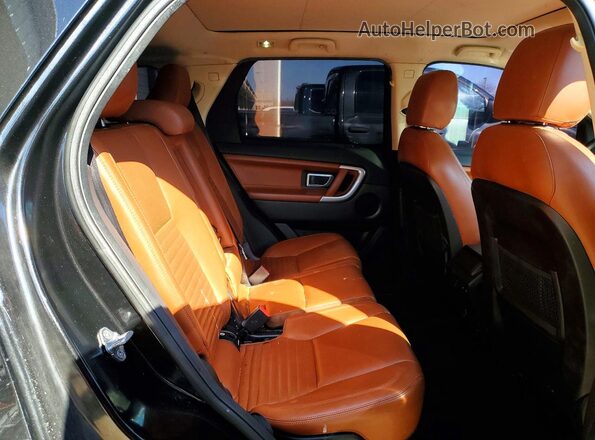 SALCT2BG0GH618045 2016 LAND ROVER DISCOVERY Black უკანა სალონის ხედი
