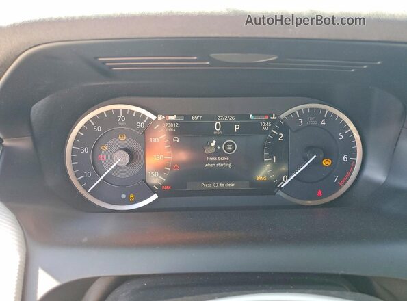 SALCT2FX1NH909581 2022 LAND ROVER DISCOVERY Gray ხელსაწყოთა პანელის ხედი