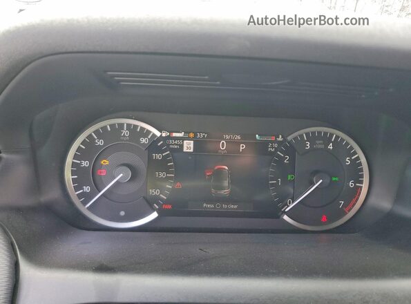 SALCT2FX1PH329640 2023 LAND ROVER DISCOVERY Red Instrument cluster view