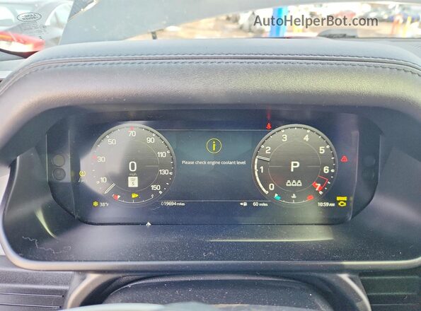 SALE26EU2S2381378 2025 LAND ROVER DEFENDER Gray Widok zestawu wskaźników