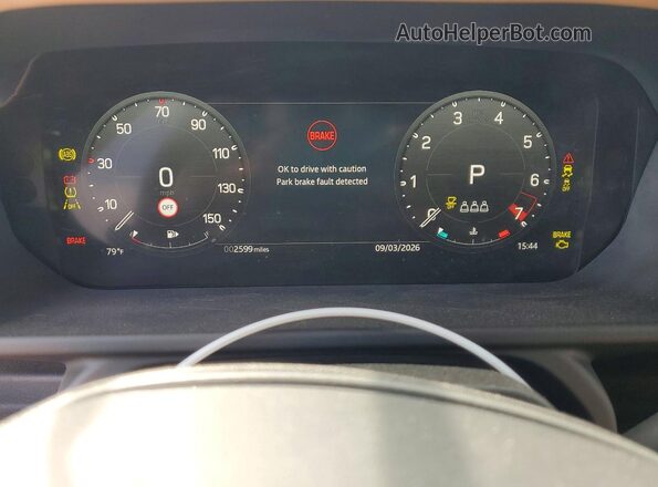 SALEJ7EU3S2454282 2025 LAND ROVER DEFENDER White Widok zestawu wskaźników