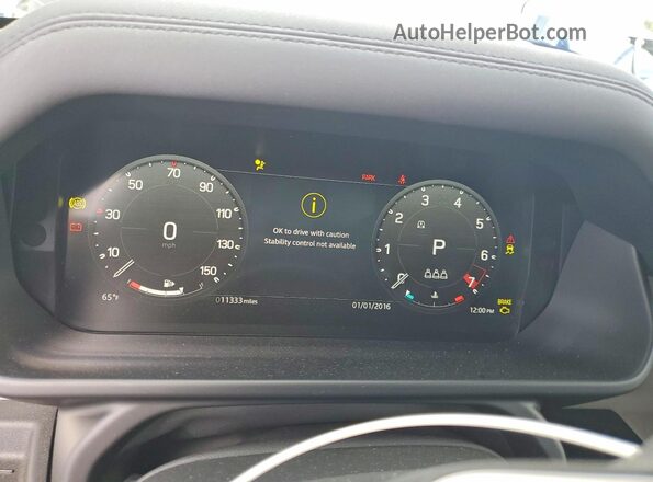 SALEJ7EX9S2382806 2025 LAND ROVER DEFENDER Blue Widok zestawu wskaźników