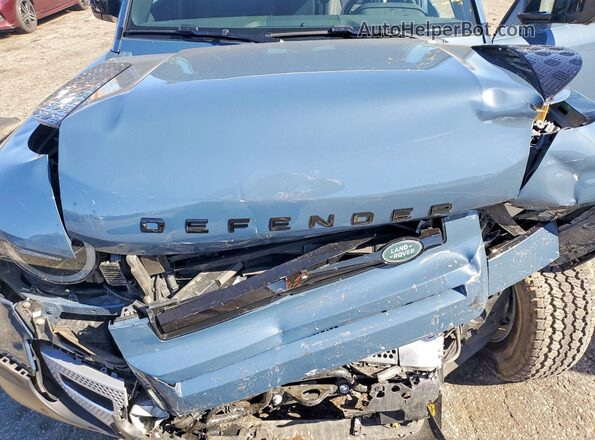SALEJ7EX9S2382806 2025 LAND ROVER DEFENDER Blue Widok komory silnika