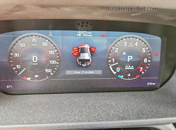 SALEP7EU0L2019607 2020 LAND ROVER DEFENDER Blue Vista del cuadro de instrumentos