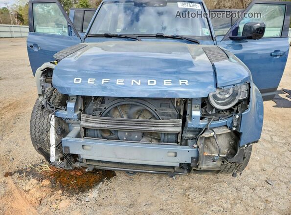 SALEP7EU0L2019607 2020 LAND ROVER DEFENDER Blue Vista interior trasera