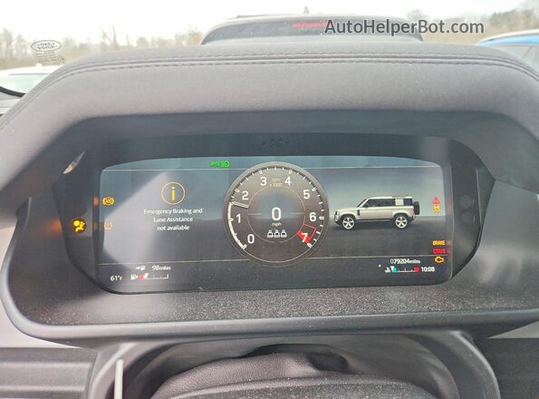 SALEP7RU0M2039173 2021 LAND ROVER DEFENDER Black ხელსაწყოთა პანელის ხედი