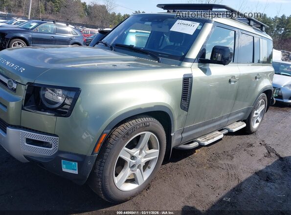 SALEP7RU8M2042225 2021 LAND ROVER DEFENDER Green Vista tres cuartos delantera izquierda