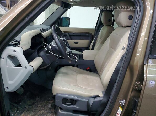 SALEPEEU7L2021794 2020 LAND ROVER DEFENDER Tan Вид салону спереду