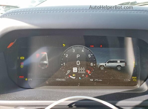 SALEPFEU6P2228558 2023 LAND ROVER DEFENDER Silver Вид щитка приладів