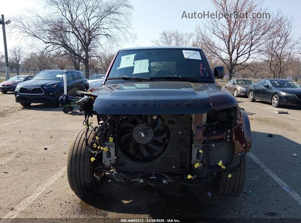 SALEXFEU6P2152663 2023 LAND ROVER DEFENDER Burgundy ხელსაწყოთა პანელის ხედი