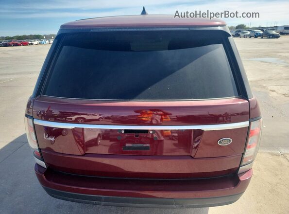 SALGS2FV6HA325712 2017 LAND ROVER RANGE Red წინა სალონის ხედი