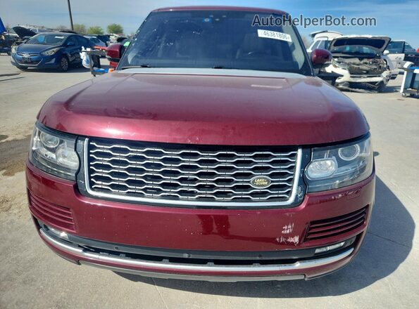 SALGS2FV6HA325712 2017 LAND ROVER RANGE Red უკანა ხედი