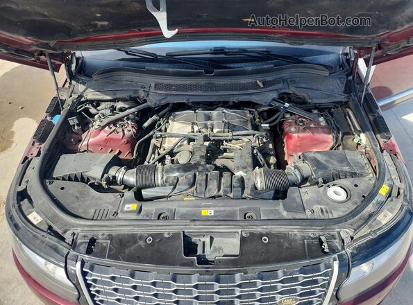 SALGS2FV6HA325712 2017 LAND ROVER RANGE Red VIN კოდის სტიკერის ხედი