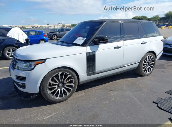 SALGS2KF0GA247179 2016 LAND ROVER RANGE ROVER White Առջևի ձախ երեք քառորդ տեսարան