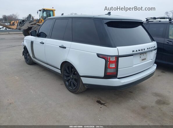 SALGS2KF7GA249558 2016 LAND ROVER RANGE ROVER White Tył lewy
