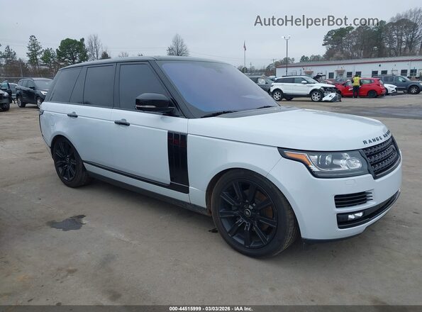SALGS2KF7GA249558 2016 LAND ROVER RANGE ROVER White Widok wnętrza z tyłu