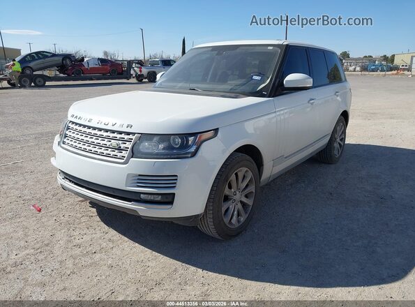 SALGS2PF0GA310483 2016 LAND ROVER RANGE ROVER White წინა მარცხენა ხედი სამი მეოთხედიდან