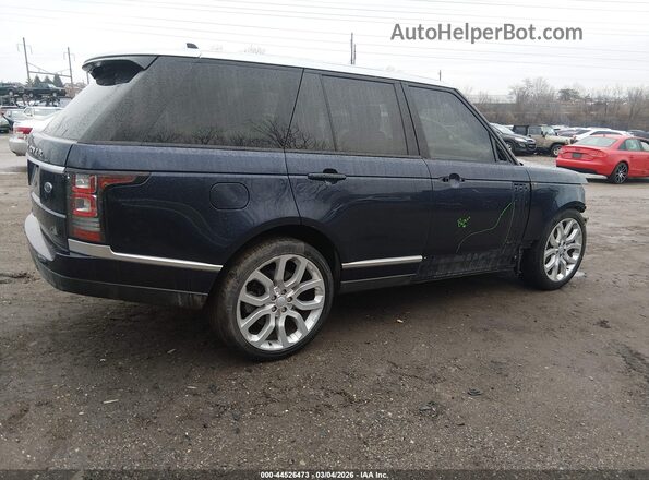 SALGS2PF2GA285523 2016 LAND ROVER RANGE ROVER Dark Blue Rear right