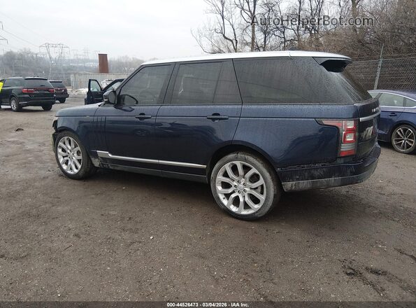 SALGS2PF2GA285523 2016 LAND ROVER RANGE ROVER Dark Blue Rear left