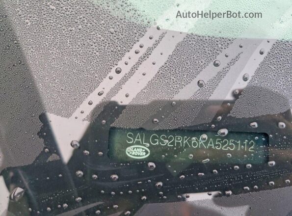 SALGS2RK6KA525112 2019 LAND ROVER RANGE Черный 