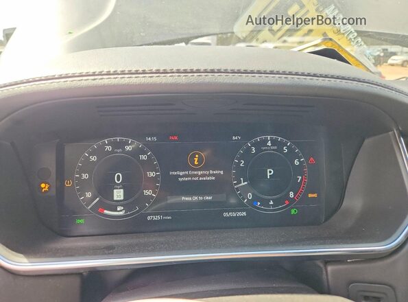 SALGS2RU3MA440751 2021 LAND ROVER RANGE Black Instrument cluster view