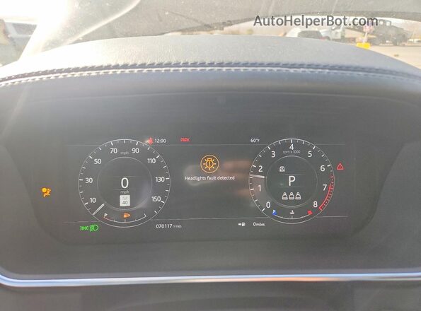 SALGS2RU5MA419304 2021 LAND ROVER RANGE Black Սարքավորումների վահանակի տեսք