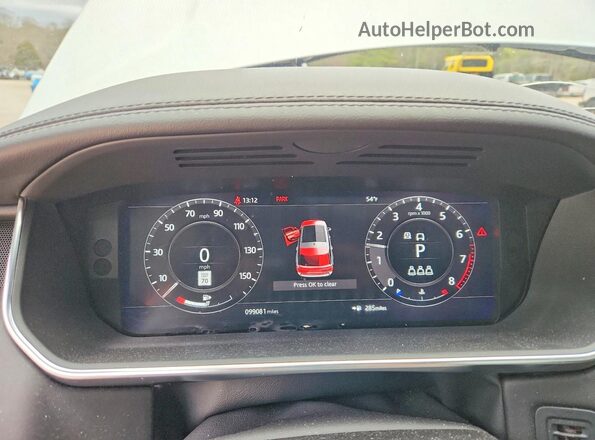 SALGS2RU6MA428836 2021 LAND ROVER RANGE White Սարքավորումների վահանակի տեսք