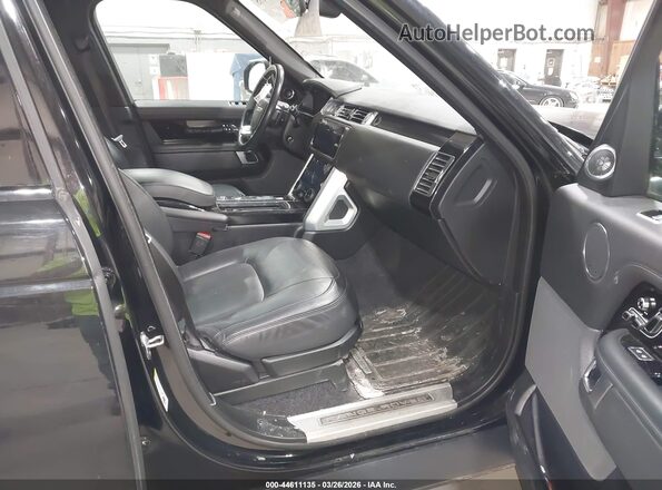 SALGS2SE4NA468837 2022 LAND ROVER RANGE ROVER Black Front interior view