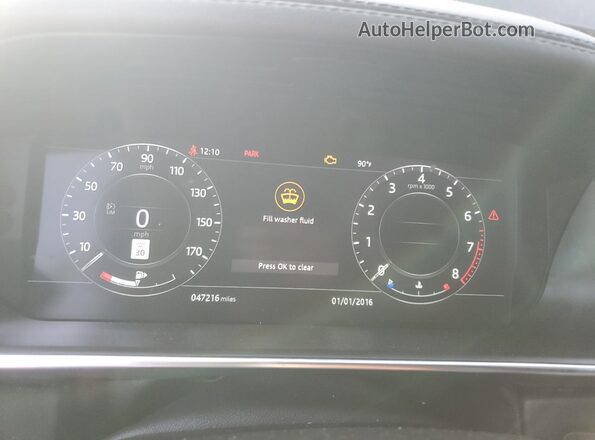 SALGS2SE7MA453408 2021 LAND ROVER RANGE Black Instrument cluster view
