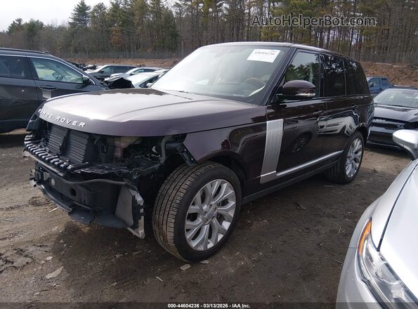 SALGS2SV9KA541003 2019 LAND ROVER RANGE ROVER Maroon Front left