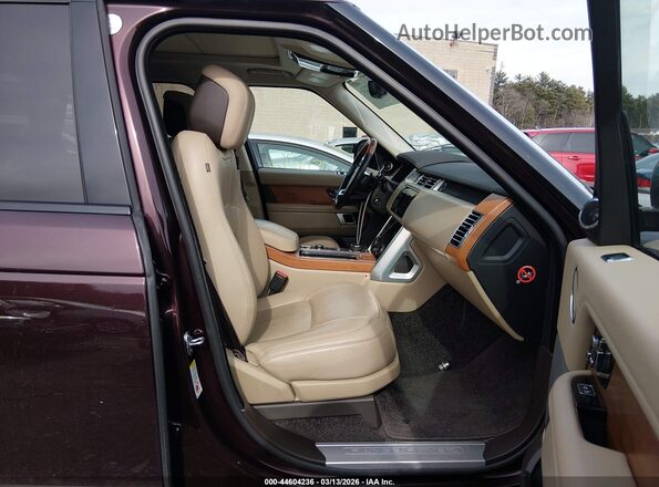 SALGS2SV9KA541003 2019 LAND ROVER RANGE ROVER Maroon Front interior view