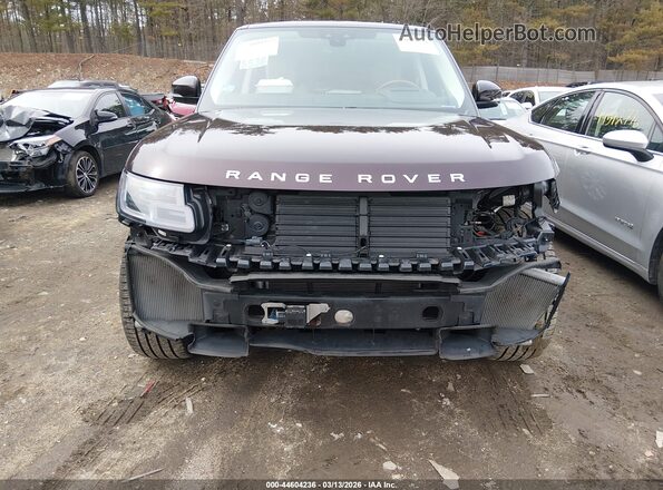 SALGS2SV9KA541003 2019 LAND ROVER RANGE ROVER Maroon Front view